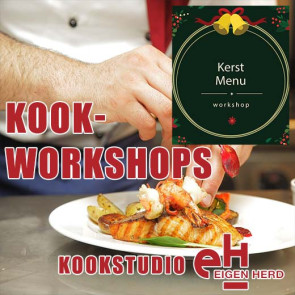 Kookworkshop<br><b>Kerst koken</b><br>maandag 16 december 2024 13:00 uur